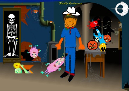 Upravovanie pečiatok - Halloween